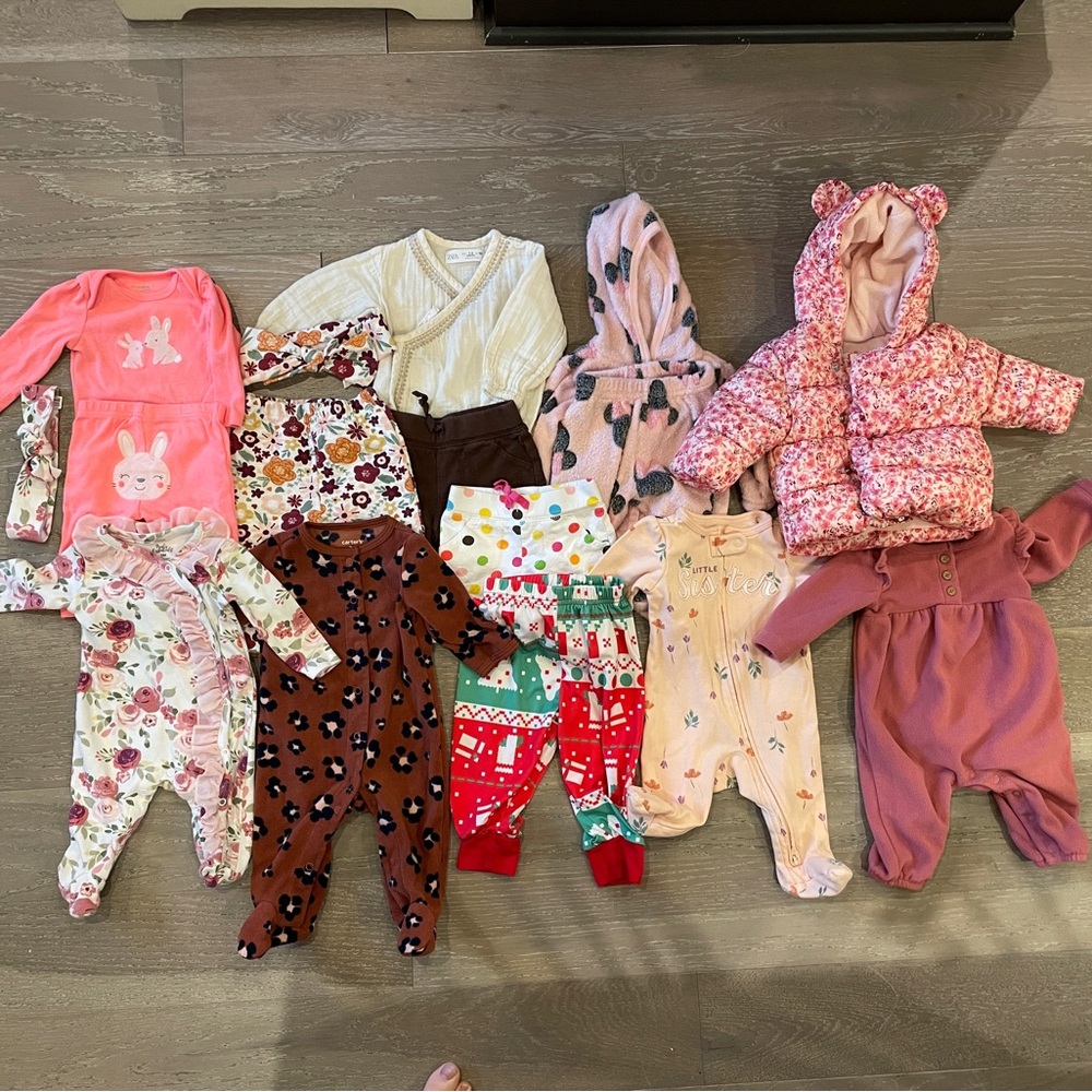 Assorted 3 Month Baby Girl Clothing Bundle